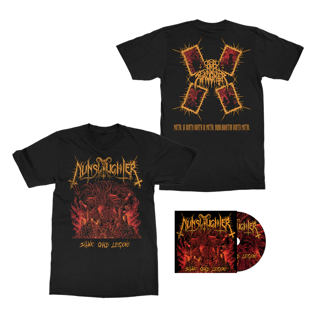 Nunslaughter - Satanic Chaos Legions - CD Merch Bundle