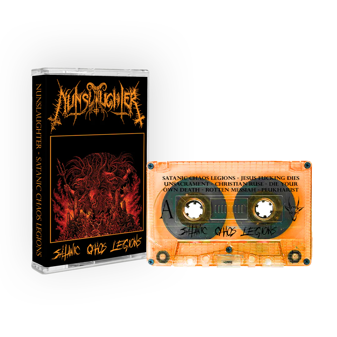 Nunslaughter - Satanic Chaos Legions- Transparent Orange Cassette